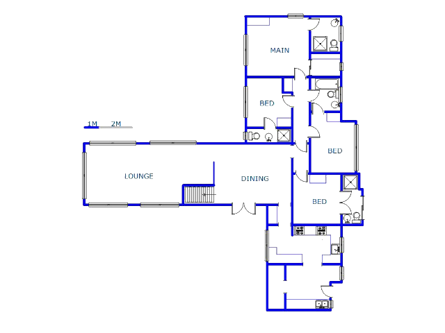 Floor plan of the property in Herrwood Park