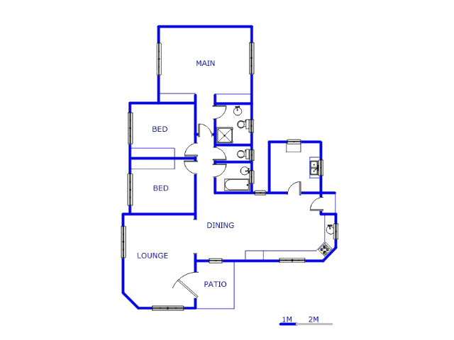 Floor plan of the property in Danville