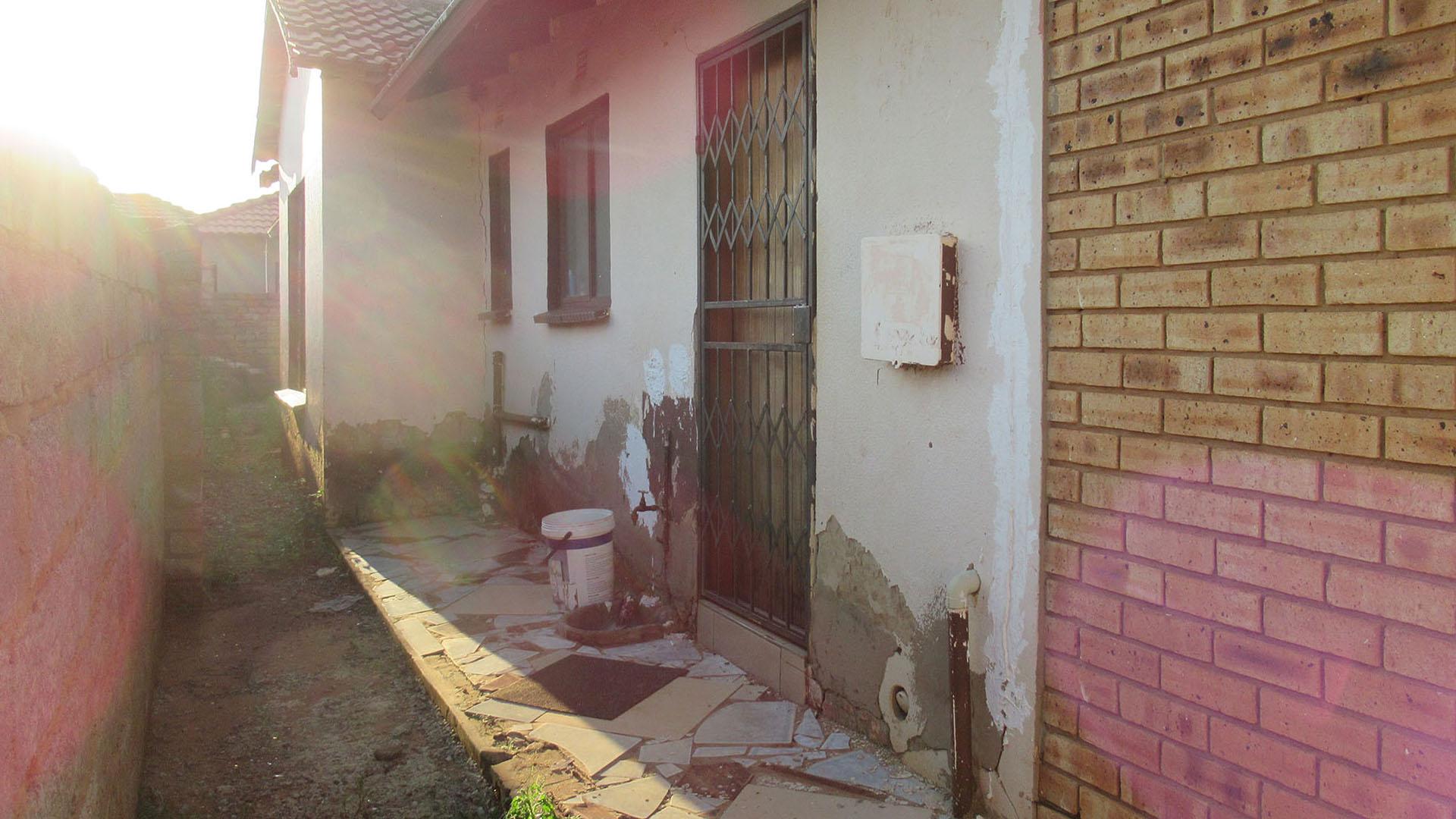 Backyard of property in Protea Glen