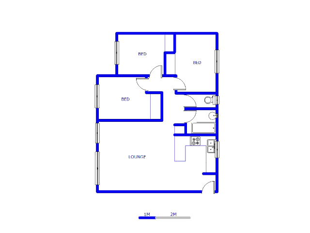 Floor plan of the property in Bramley View