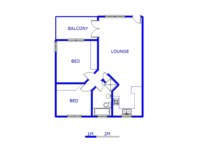 Floor plan of the property in Bryanston