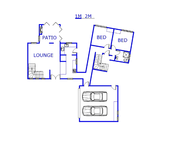 Floor plan of the property in Glen Marais