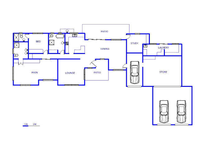 Floor plan of the property in Rustenburg
