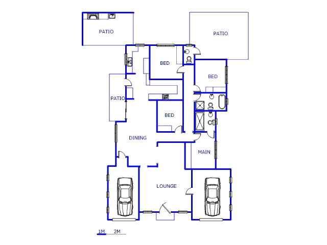 Floor plan of the property in Chantelle