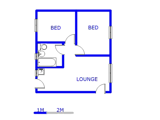 Floor plan of the property in Devon