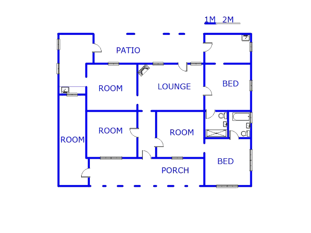 Floor plan of the property in Balfour