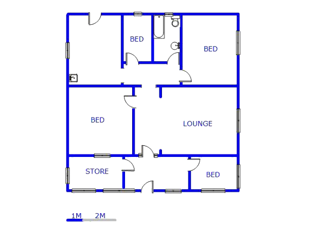 Floor plan of the property in Balfour