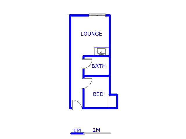 Floor plan of the property in Wynberg - CPT