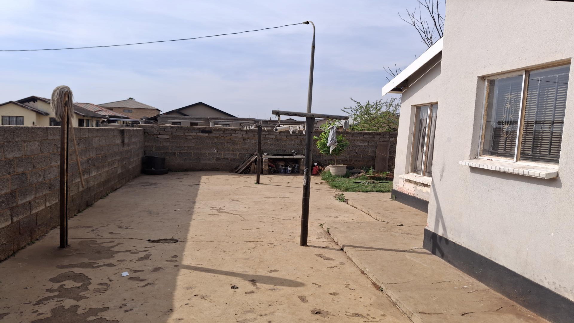 Backyard of property in Villa Liza