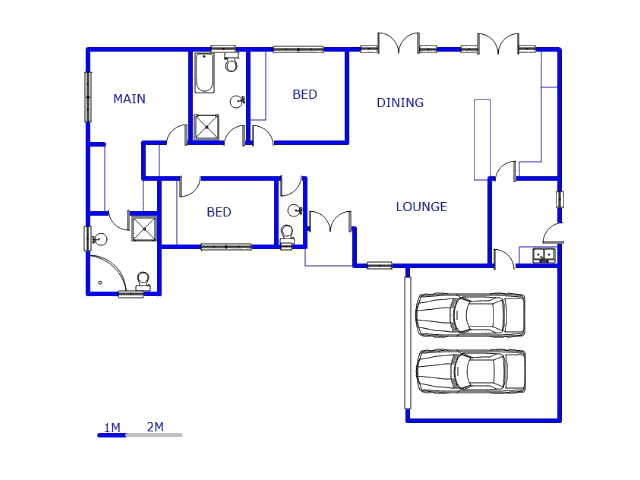 Floor plan of the property in Ben Fleur
