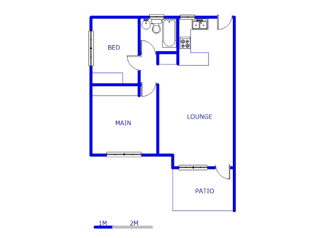 Floor plan of the property in Moreletapark