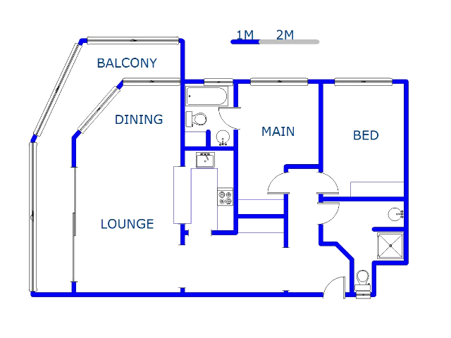 Floor plan of the property in Pietermaritzburg (KZN)