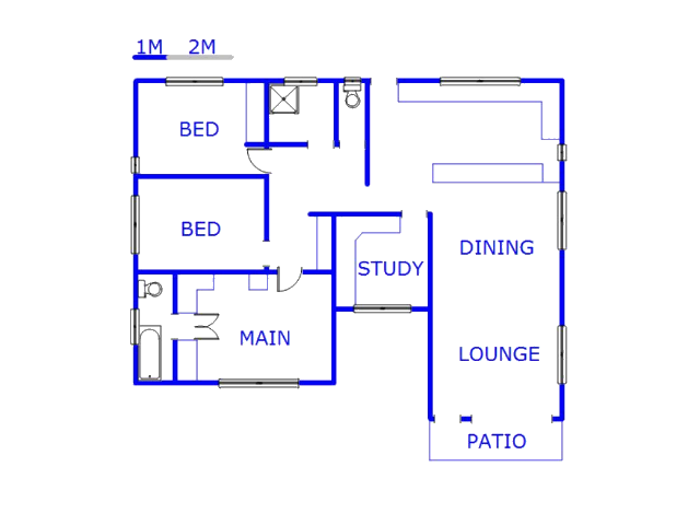 Floor plan of the property in Stanger