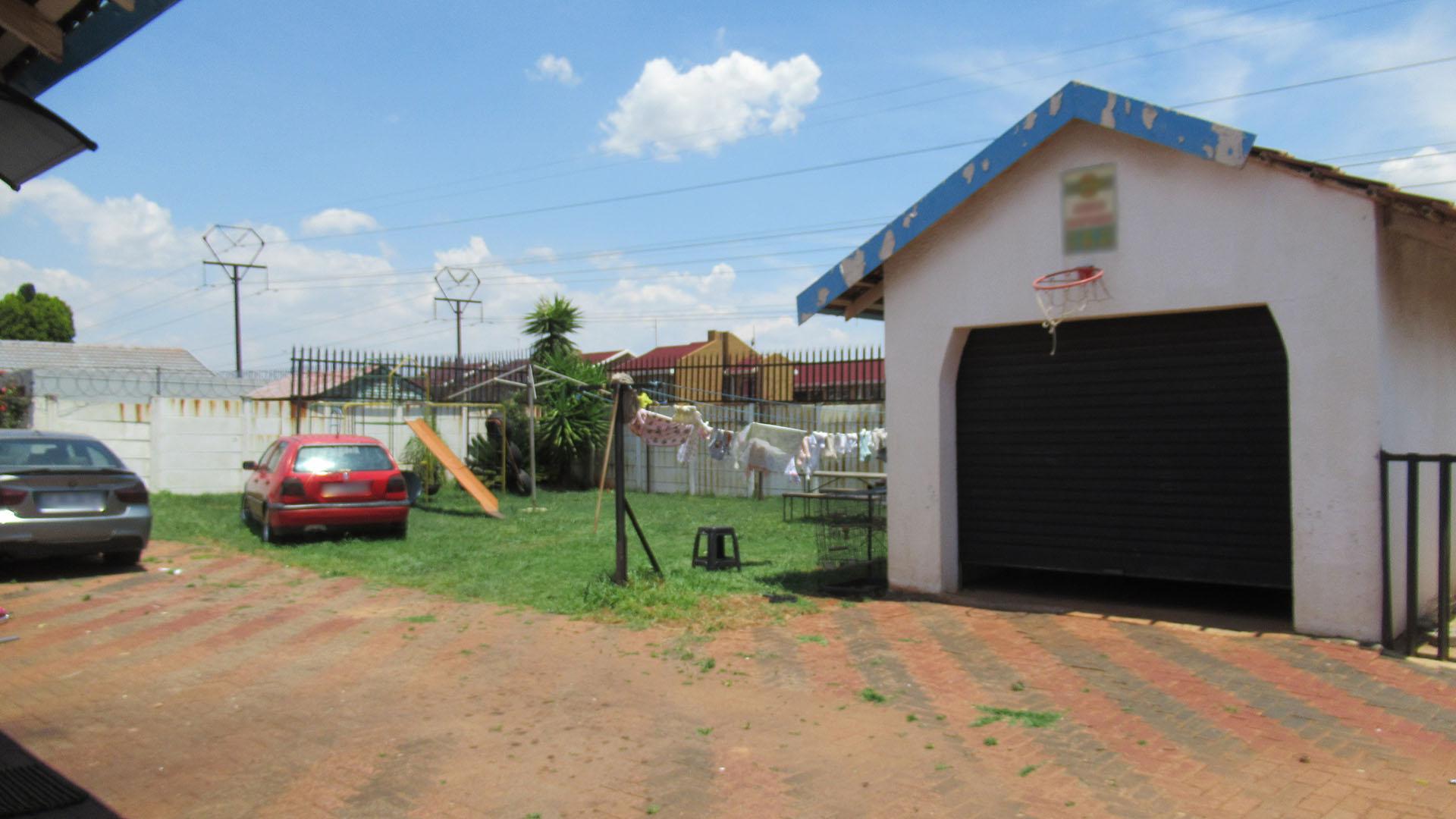 Backyard of property in Lenasia South