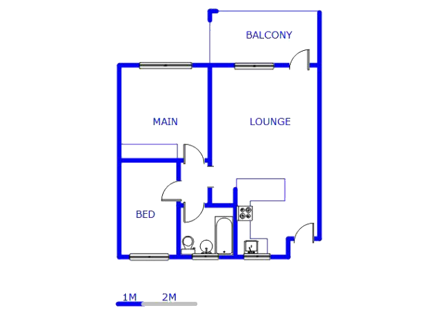 Floor plan of the property in Kempton Park