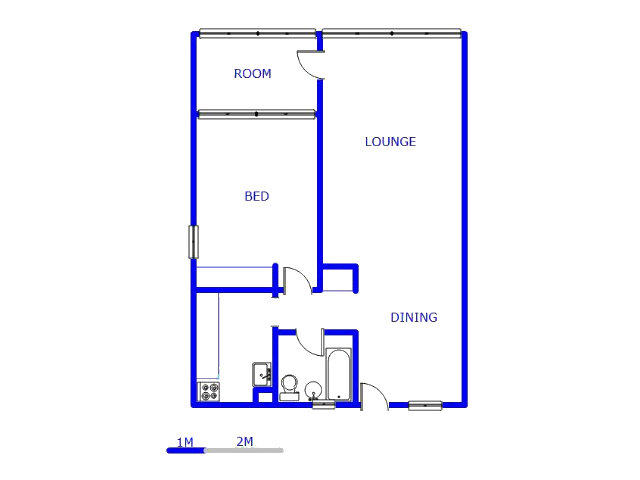 Floor plan of the property in Sunnyside