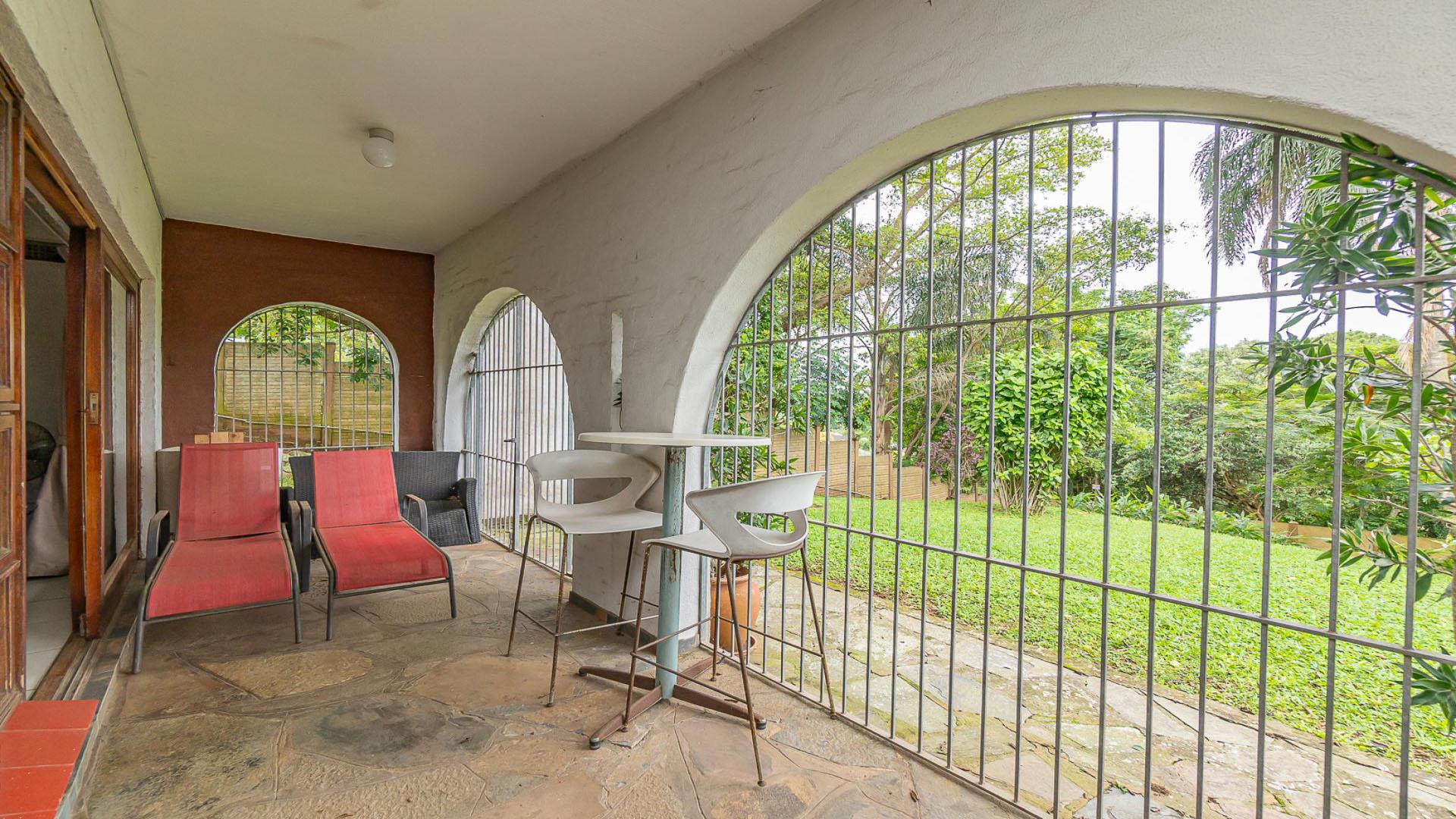 Patio of property in Amanzimtoti 