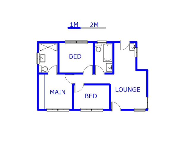 Floor plan of the property in Stretford