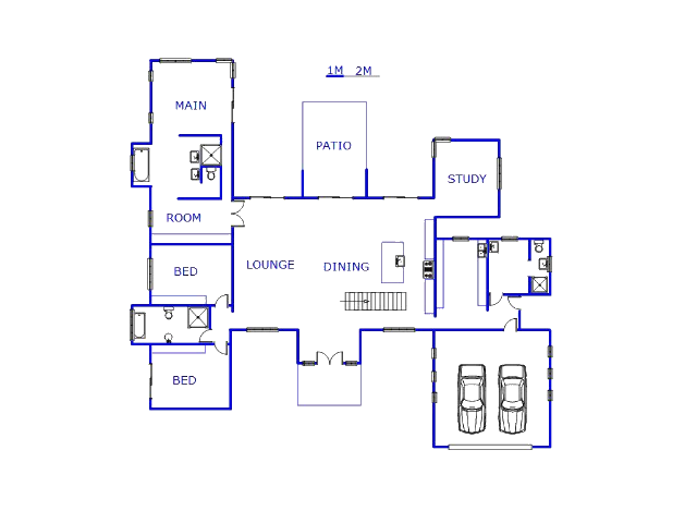 Floor plan of the property in Mooinooi
