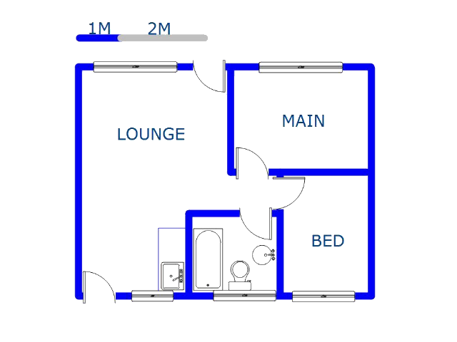 Floor plan of the property in Karino