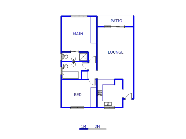 Floor plan of the property in Dalpark