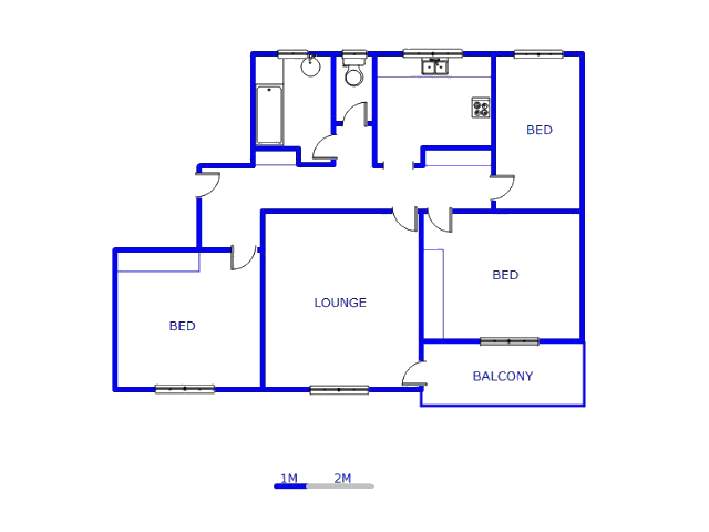 Floor plan of the property in Parow Central