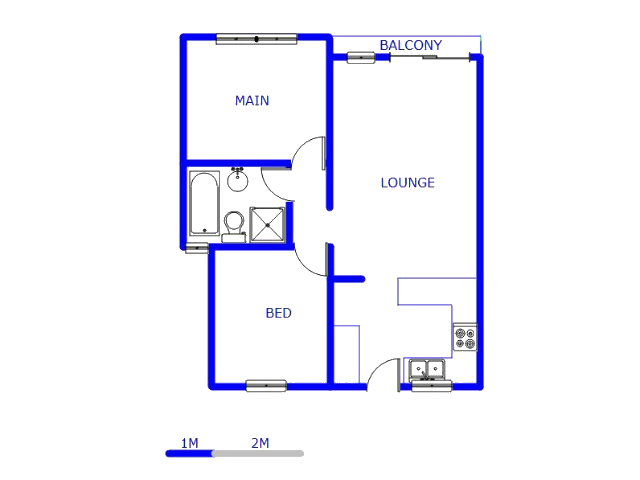 Floor plan of the property in Mooikloof Ridge