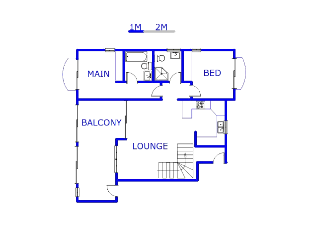 Floor plan of the property in Lone Hill