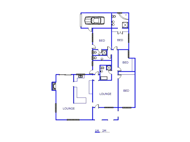 Floor plan of the property in Robertson