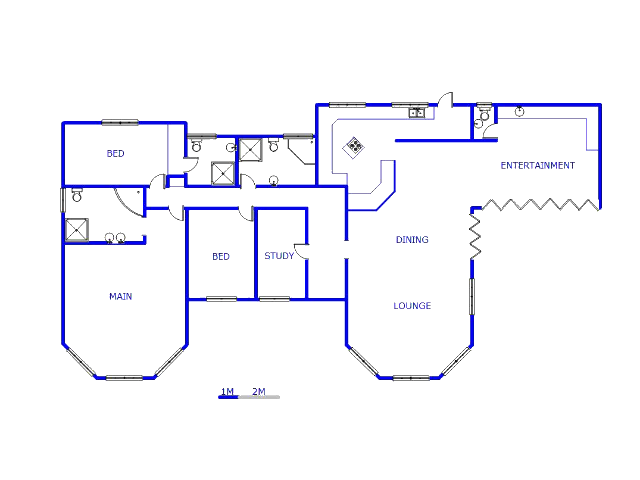 Floor plan of the property in Ballito