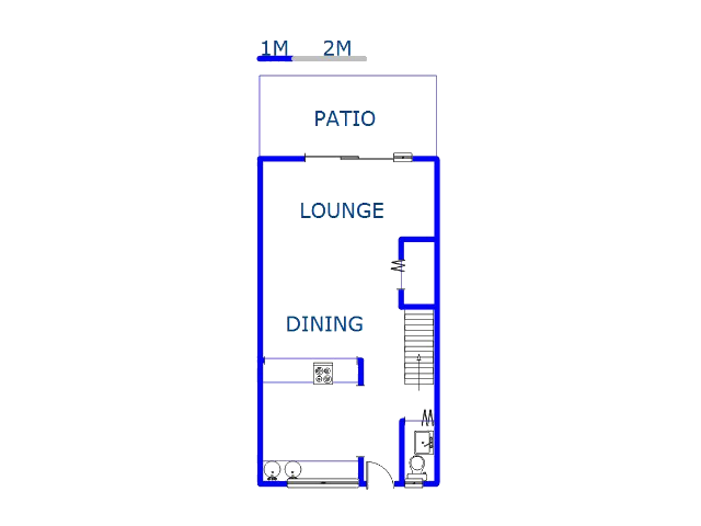 Floor plan of the property in La Lucia