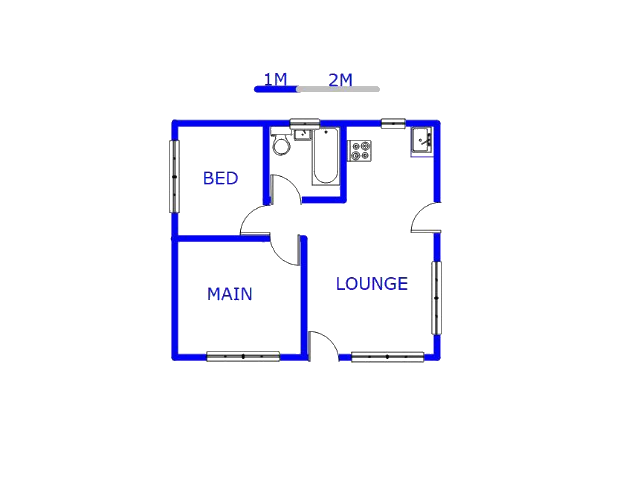 Floor plan of the property in Stretford