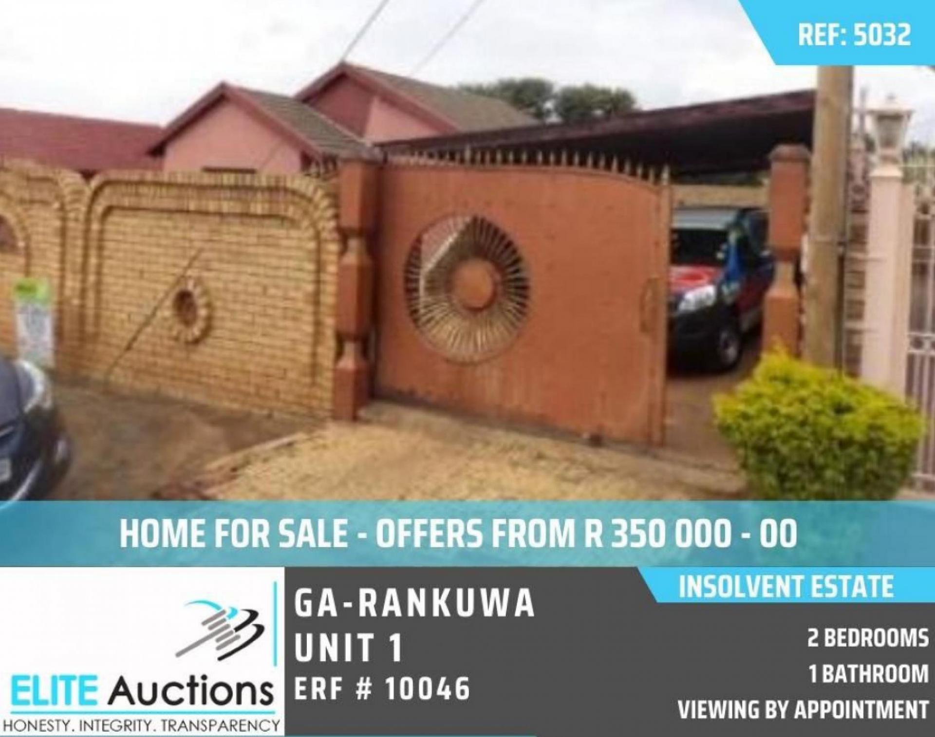 2 Bedroom House for Sale For Sale in GaRankuwa MR521683