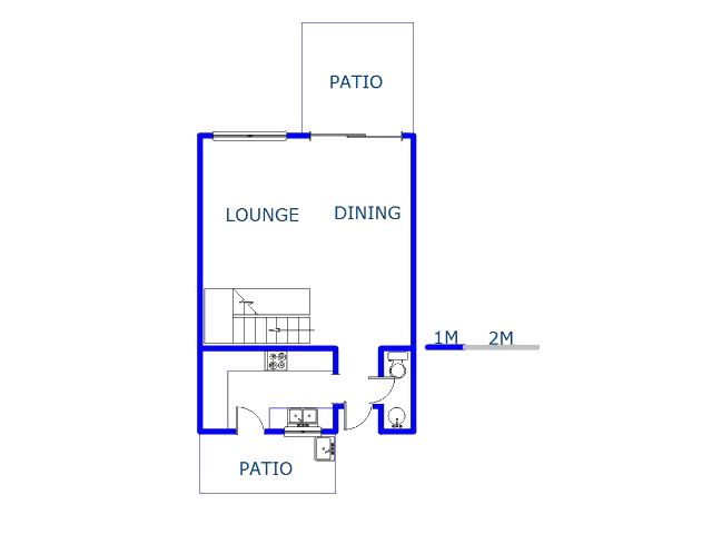 Floor plan of the property in Montclair (Dbn)