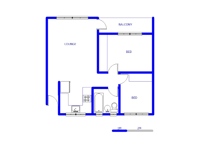 Floor plan of the property in Meredale