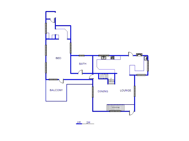 Floor plan of the property in Hartbeespoort