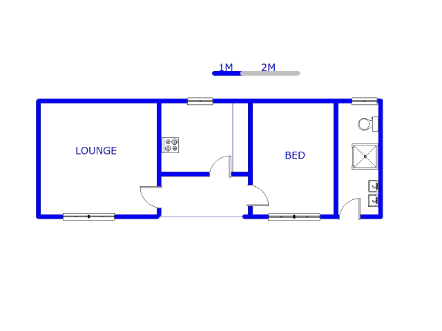 Floor plan of the property in Soshanguve