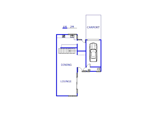 Floor plan of the property in Benoni