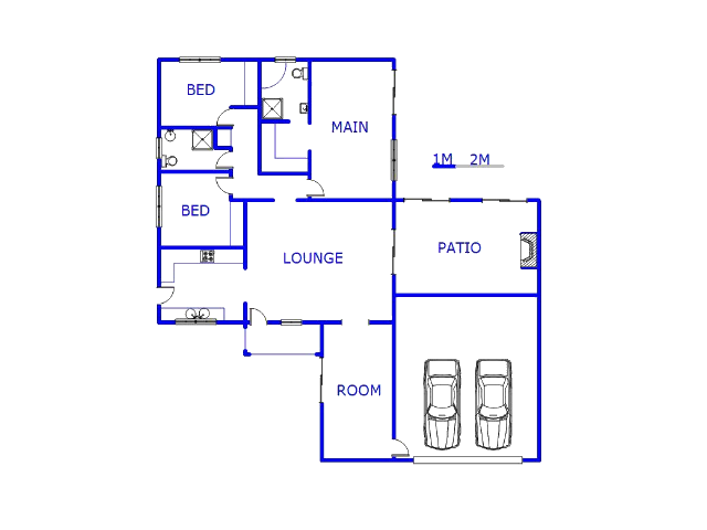 Floor plan of the property in Bergsig - Heidelberg