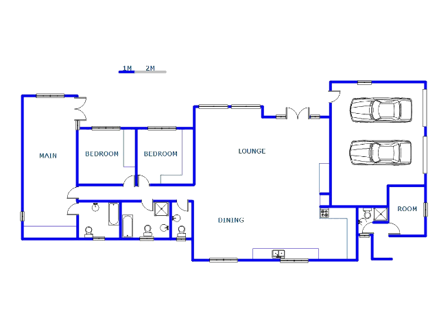 Floor plan of the property in Wilropark