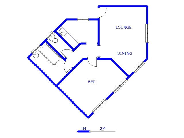 Floor plan of the property in Merewent