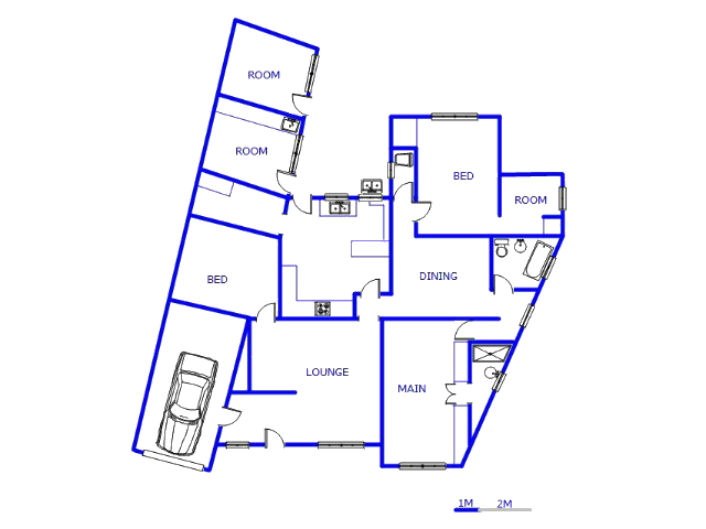Floor plan of the property in Pine Ridge