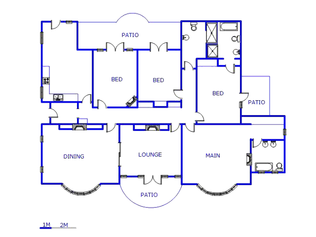 Floor plan of the property in Observatory - JHB