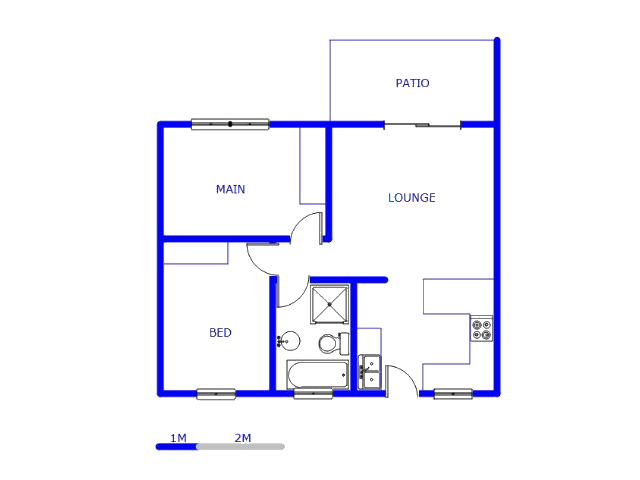 Floor plan of the property in Monavoni