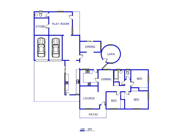 Floor plan of the property in Grootvlei