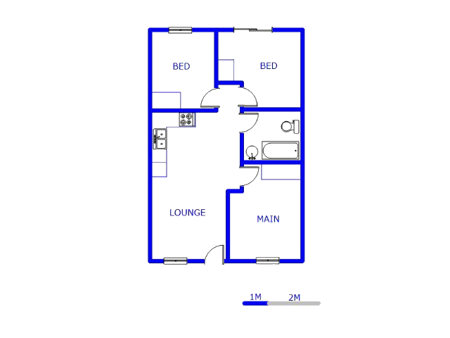 Floor plan of the property in The Orchards