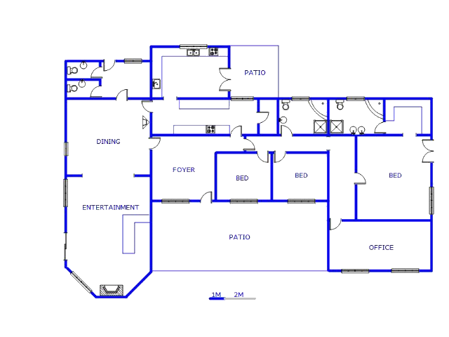 Floor plan of the property in Benoni