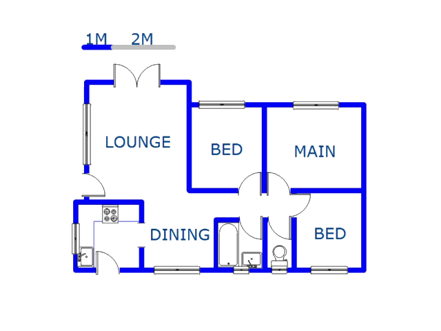 Floor plan of the property in Panorama Gardens