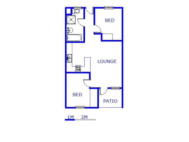 Floor plan of the property in Comet