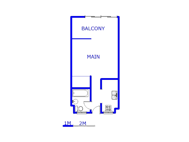 Floor plan of the property in Pretoria Central